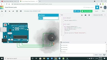 gas sensor detector with arduino UNO in tinkercad | simulation of gas detector circuit in tinkercad