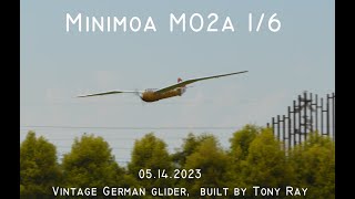 MINIMOA MO2A 1:6 Glider Model Airplane Takes Flight! 🛩️ Soaring Through the Skies | Tony Ray's Model