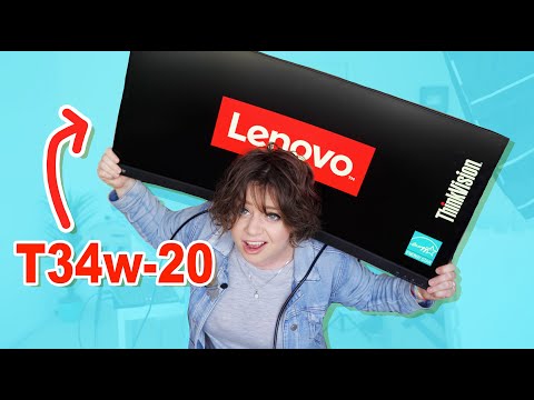 Best Curved Monitor for Productivity - Lenovo ThinkVision T34w-20 Best Curved Monitor for Productivity - Lenovo ThinkVision T34w-20