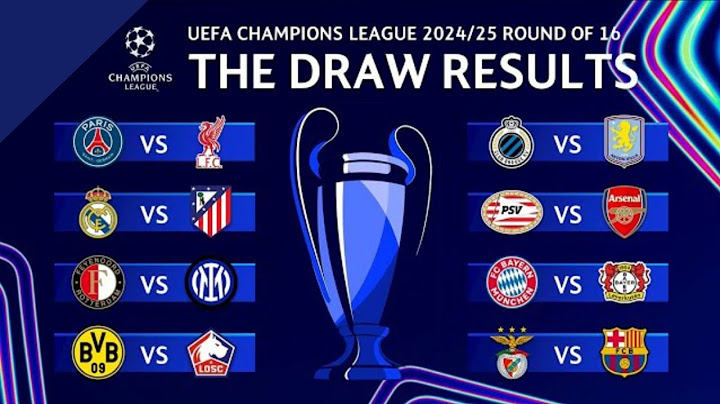 CHAMPIONS LEAGUE ROUND OF 16 DRAW - REAl MADRID VS ATLETICO MADRID - BENFICA VS BARCELONA