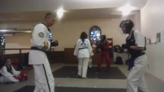 Sparring - Jagger against Mr. Morris