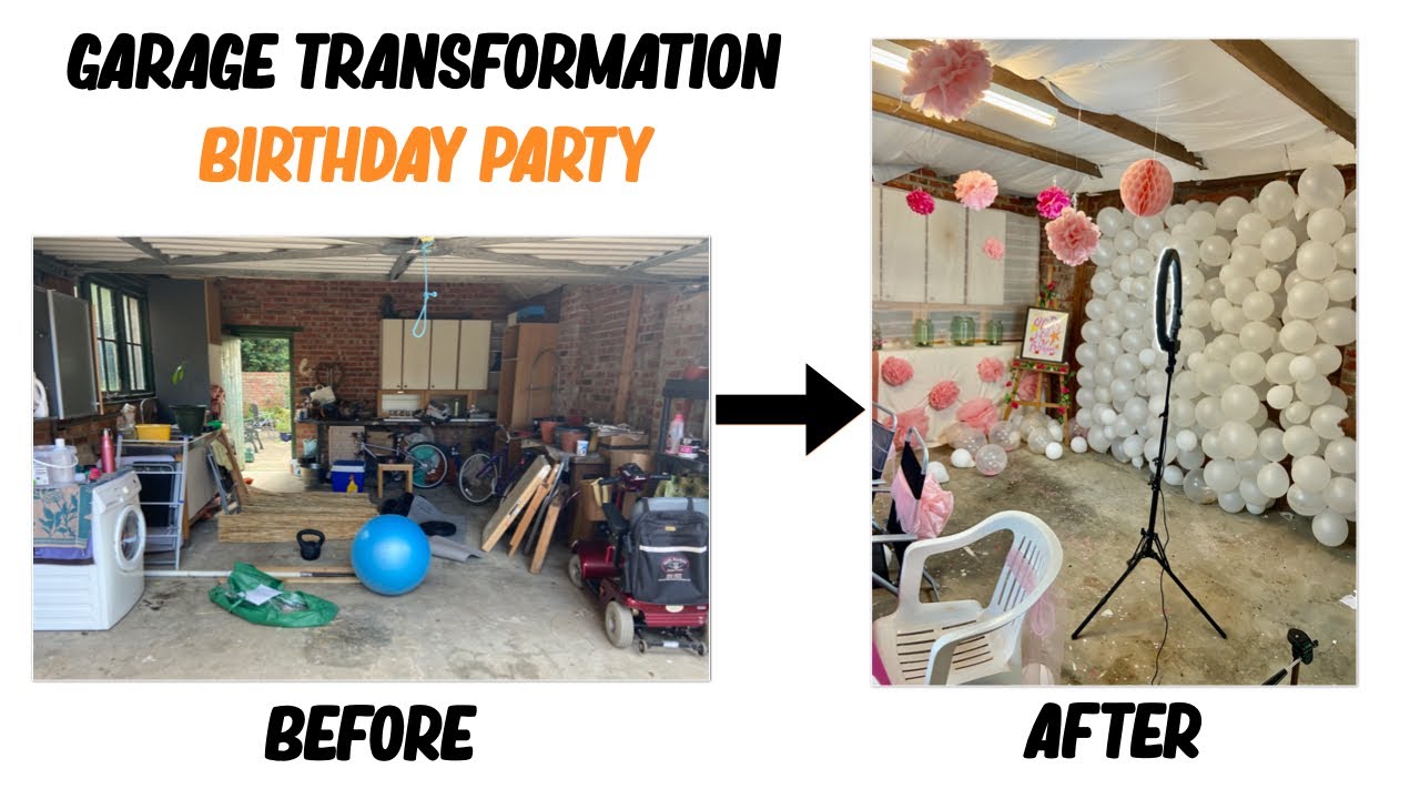 How To Decorate Garage For Birthday Party