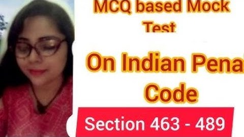 Mock Test on IPC | Section 463 - 489 #ipc #judiciary #mocktests #importantquestionsipc #rjs