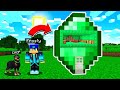 MINECRAFT BUT THERE ARE EMERALD HOUSES EVERYWHERE