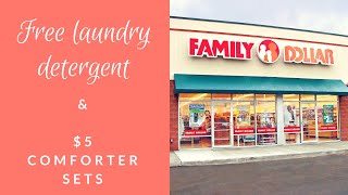 Free laundry detergent and $5 comforter sets! 🏃🏾‍♀️
