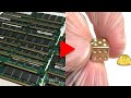純金サイコロをジャンクメモリから抽出した金で作ってみた