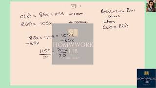 [Math] Let C(x) and R(x) represent a cost function and a revenue function respectively, where is x