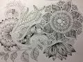 How to draw Botanical doodle / Zentangle #11