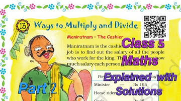 Ways to Multiply and Divide | Class 5 CBSE Maths chapter 13 part 2 | #maths #cbse | with solution