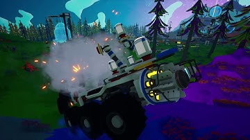 Astroneer - Mobile Rocket Production Factory and Various Contraptions