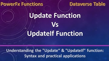 How to use Update and UpdateIf function in powerapps | Update vs UpdateIf in powerapps PowerFx Fn.