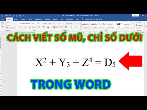 Video: 4 cách để thêm số mũ trong Microsoft Word