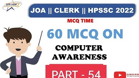Computer MCQs || PART - 54 || JOA - 965 || HPSSC || #joait