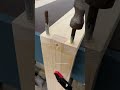 Clean wood joint with glue — tight, flush fit #woodworking #carpentry  #maker  #woodcraft