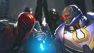 Injustice 2 - Red Hood vs Darkseid - All Intro Dialogue, Super Moves And Clash Quotes