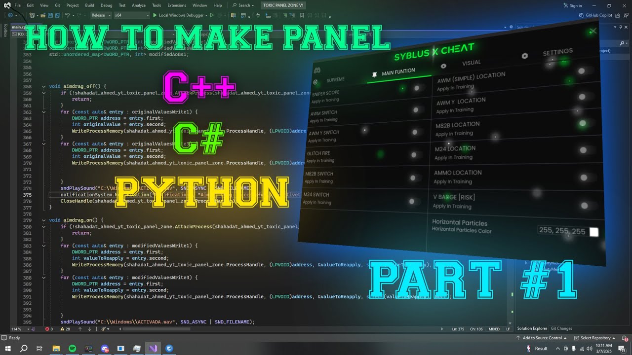 HOW TO MAKE C++ PANEL || FREE FIRE PANEL MAKING || BYPASS PANEL MAKING ...