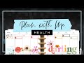 My Pressed Florals Planner Theme :: Plan with Me Classic Happy Planner Fitness Health Layout