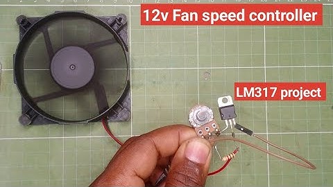 Diy fan speed controller with Lm317 | Simple project for beginners 