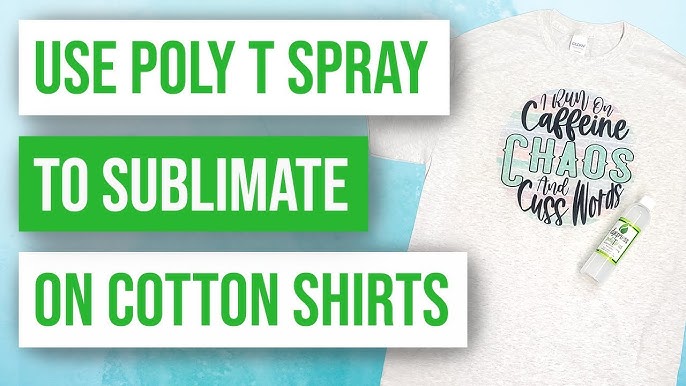 Sublimation Spray on 100% Cotton – The Results are In! - SpaceCrafts Design  Studio