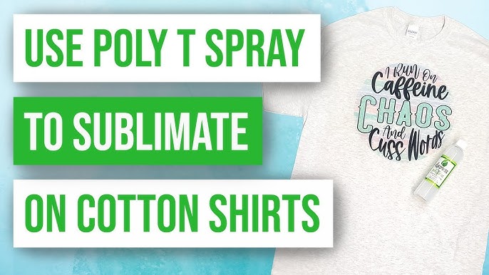 Sublimation Spray for Cotton Shirts,2PC Sublimation Coating Spray for  Polyester Tshirts,Canva,T-Shirts,Cotton Fabrics,Super Adhesion, Vibrant  Colors