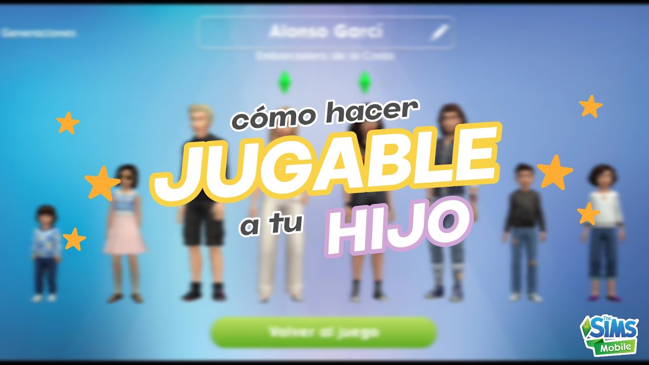 COMO HACER JUGABLE a tu HIJO en Los Sims Mobile 🕹️