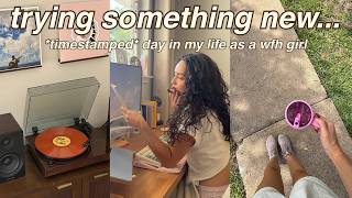 i tried a new work from home routine for a day (timestamped) | CPA turned talent manager