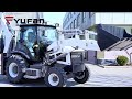 Yufan backhoe operating  your reliable 4x4 backhoe loader manufacturer