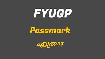 Pass mark in FYUGP Exam -#passmark #fyugp #calicutuniversity