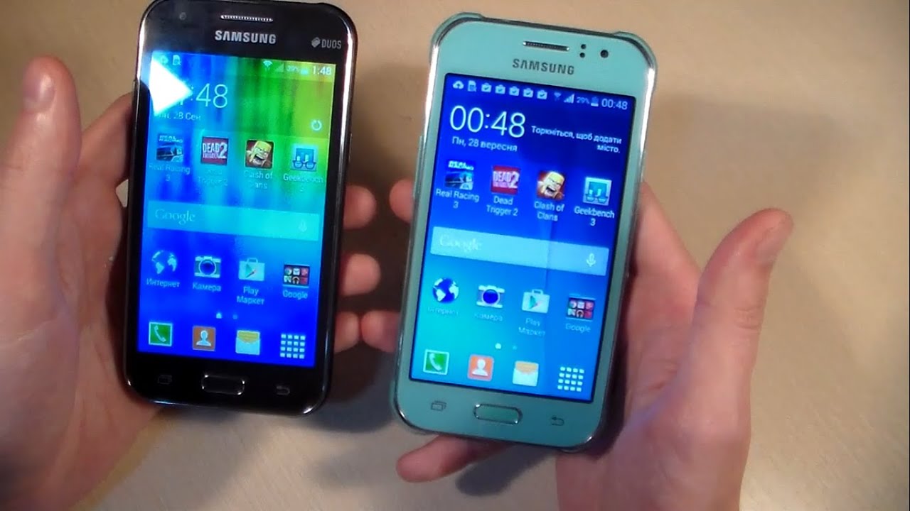 Samsung Galaxy J1 J100H VS Samsung Galaxy J1 Ace J110H YouTube