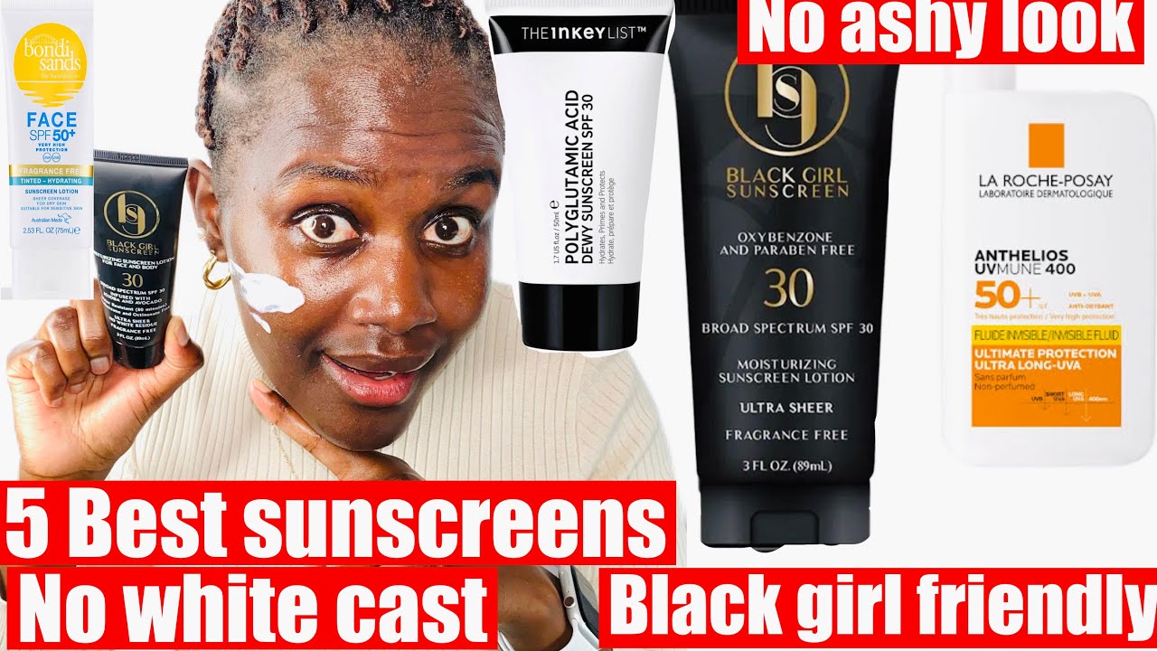 💫SUPER AFFORDABLE SUNSCREENS FOR DARK SKIN TONES /NO WHITE CAST /NO