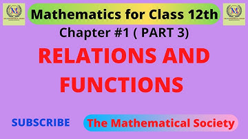 RELATION AND FUNCTION CLASS 12TH PART 3 || COMPOSITION OF FUNCTIONS