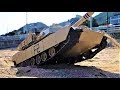 RC Tank Tamiya 1/16 M1A2 Abrams Full Option Kit Sand Beach RUN