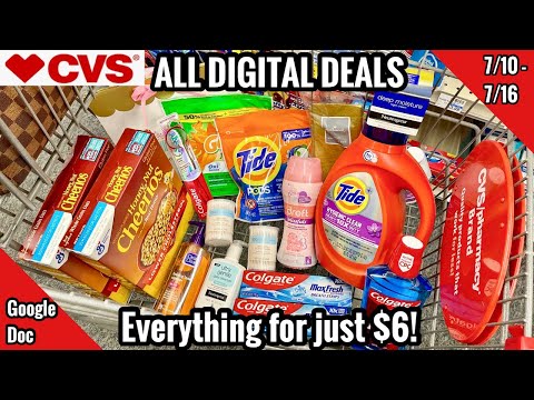 CVS ALL DIGITAL Couponing Deals & Haul | 7/10 – 7/16 | $120 in Products for Only $6!