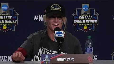Oklahoma  WCWS  Champ Series Postgame vs Texas Gam...