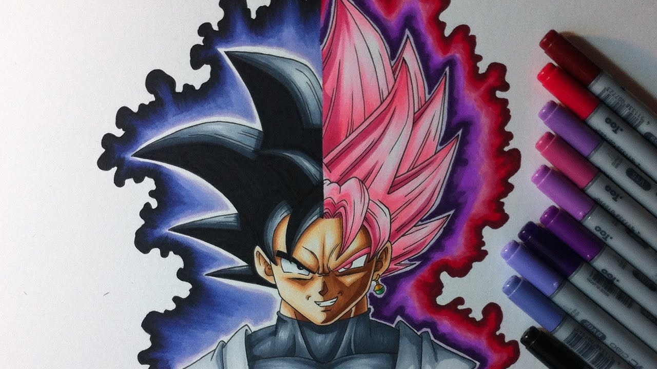 Drawing Black Goku - Black Goku SSJ Rose - YouTube.