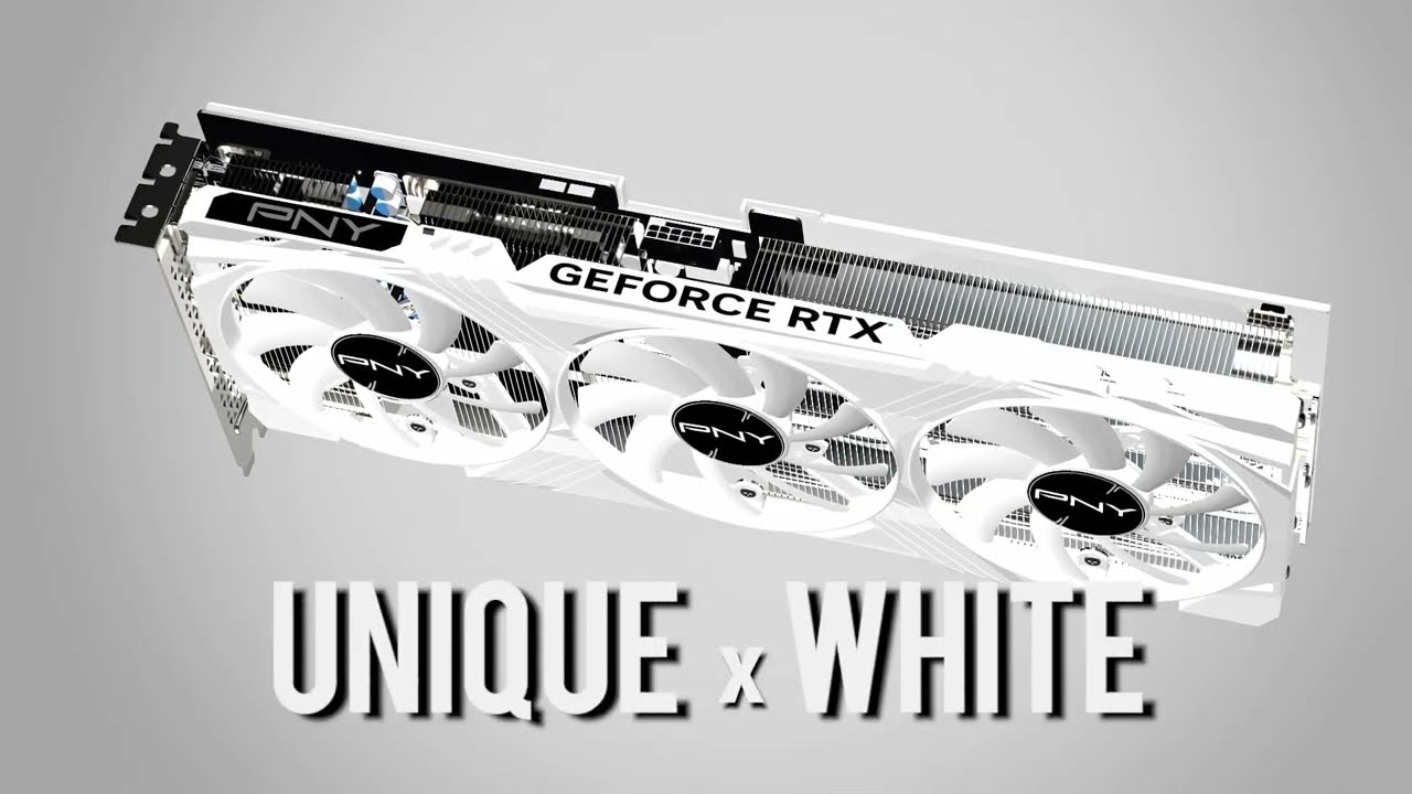 PNY GeForce RTX 4070 Ti VERTO triple ventilateur édition blanche