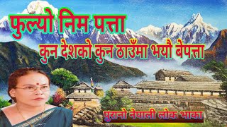 Fulyo Nim Patta फुल्यो निम पत्ता || Bima Kumari Dura || Old Nepali Lok Geet || FULL HD Audio