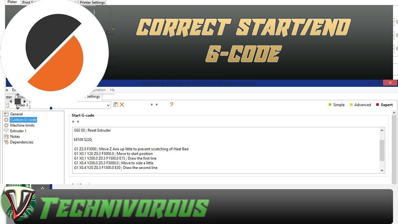 Fixing PrusaSlicer Start and End g code 