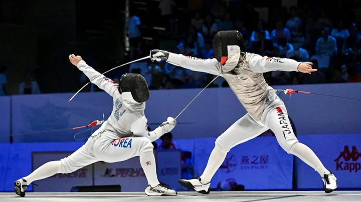 South Korea 한국 vs Japan 日本 - 2023 Foil Asian Fencing Championships Men’s Team Final (Wuxi 无锡) - DayDayNews