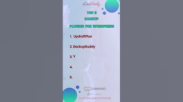 💾🔒 Protect Your Website! Top 5️⃣ Backup Plugins for WordPress 🌐📂