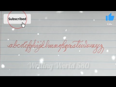 How to Write English Small Letters atoz |Cursive Writing abcd| Handwriting practice #abcd #abc #a2z