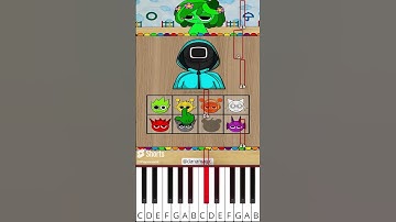 Sprunki Incredibox and Squid Game 2 Mix Colors Challenge (@danamagic.) - Octave Piano Tutorial