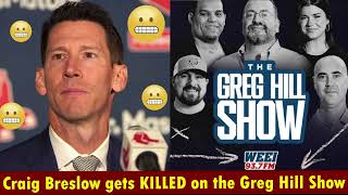 Craig Breslow gets DESTROYED on the Greg Hill Show due to the state of the Red Sox