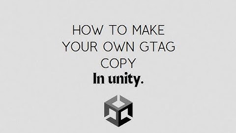 How to make your own gorilla tag copy in unity!