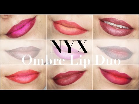 Video: NYX Hollywood dan Wine Ombre Lip Duo Review
