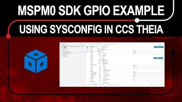 MSPM0 SDK GPIO Example using SysConfig in CCS Theia
