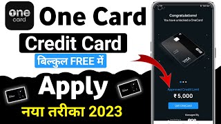 One card credit card apply 2023 | How to apply one credit card online | One card credit card apply