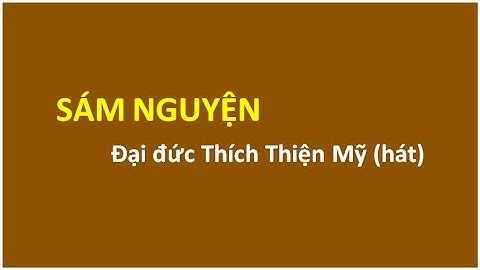 SÁM NGUYỆN - Đại đức THÍCH THIỆN MỸ hát (Có lời Karaoke)