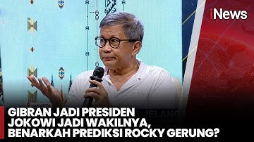 Rocky Gerung Prediksi Gibran Jadi Presiden Jokowi Jadi Wakilnya di 2029 | iNews Siang (24/9)
