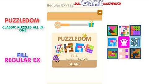 Puzzledom - Fill REGULAR EX Level 101 - 150 - Walkthrough